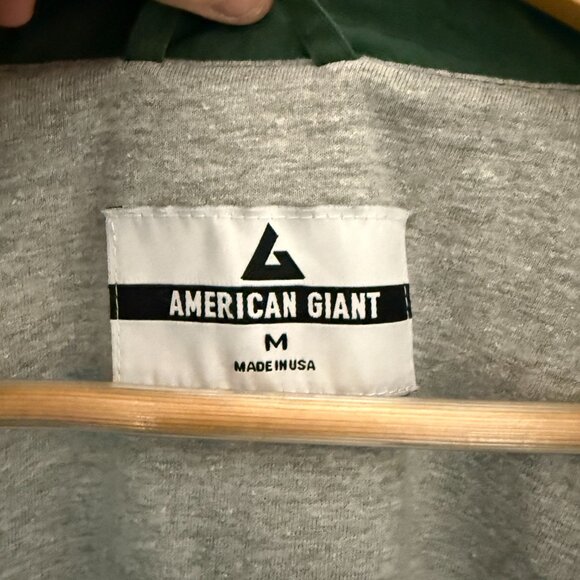 SOLD American Giant Mens Medium Green Coaches Jacket - Picture 2 of 3